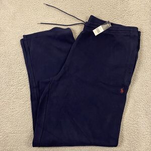 Polo Ralph Lauren Sweatpants‎ 3XLT Big & Tall Estate Rib Knit Lounge Blue NEW